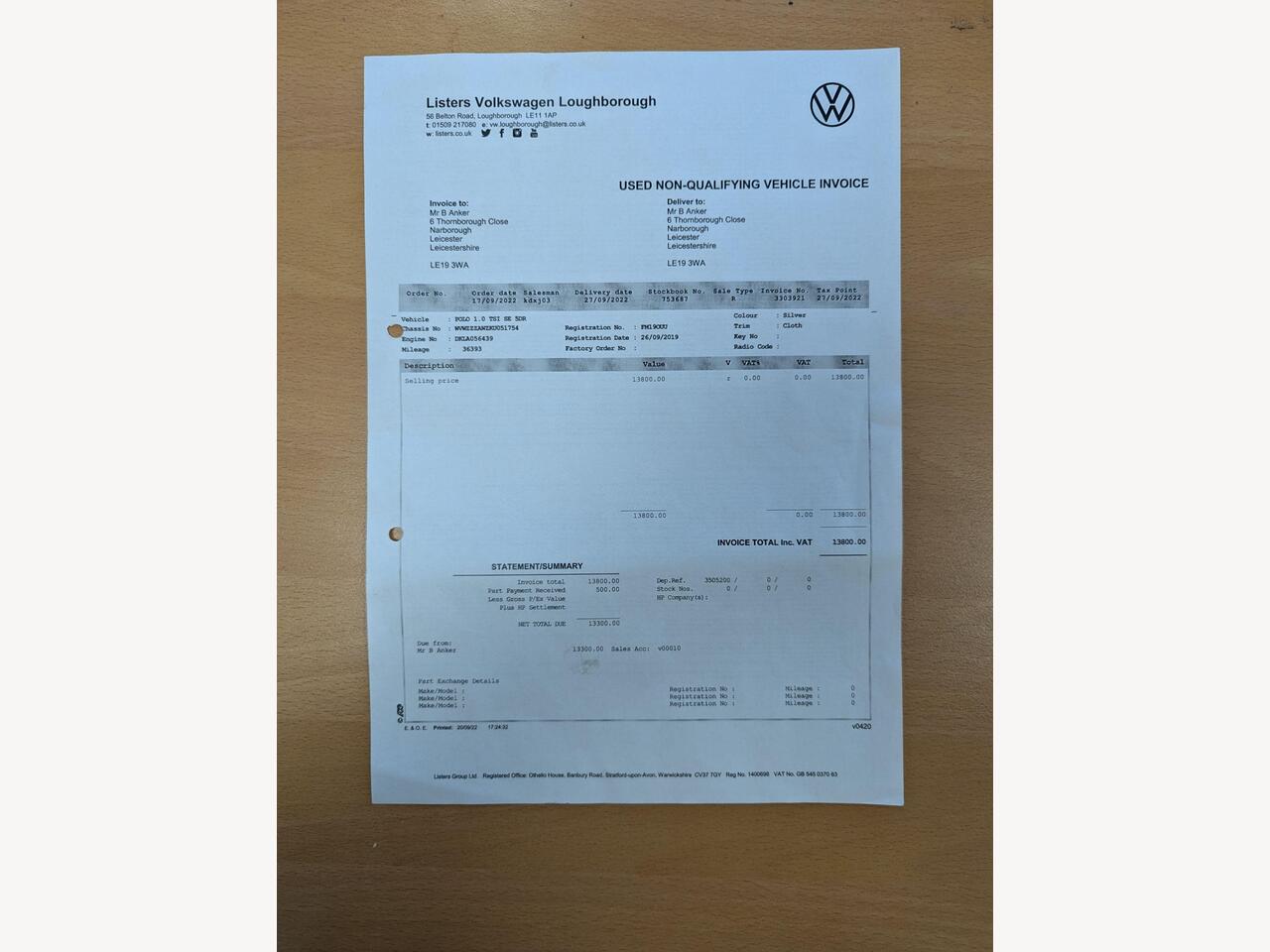 Volkswagen Polo FM19OUU