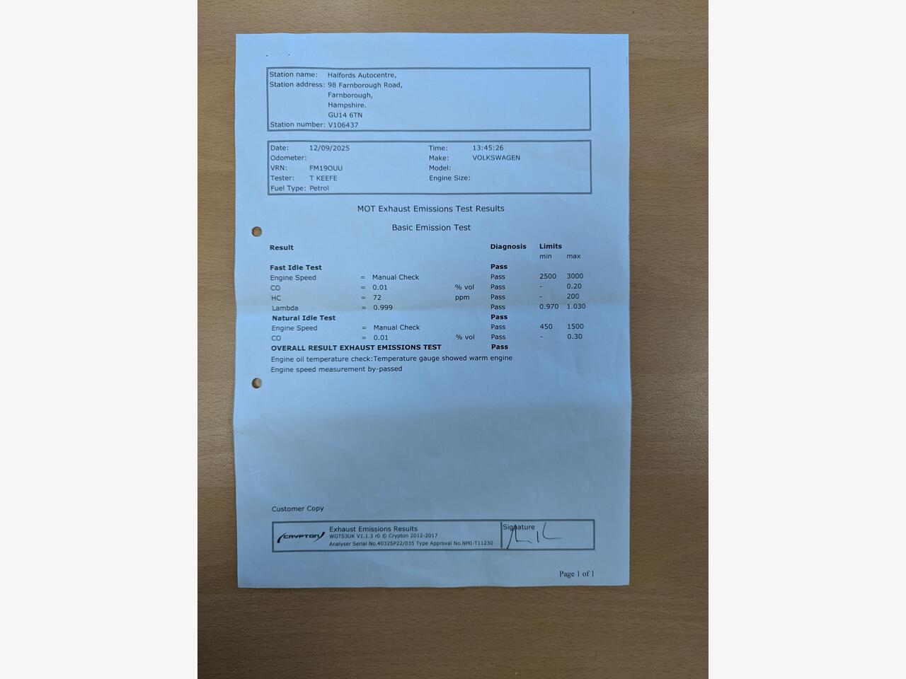 Volkswagen Polo FM19OUU