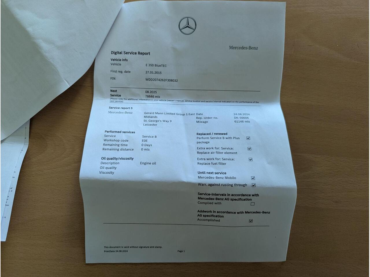 Mercedes-Benz E Class OE64XUG