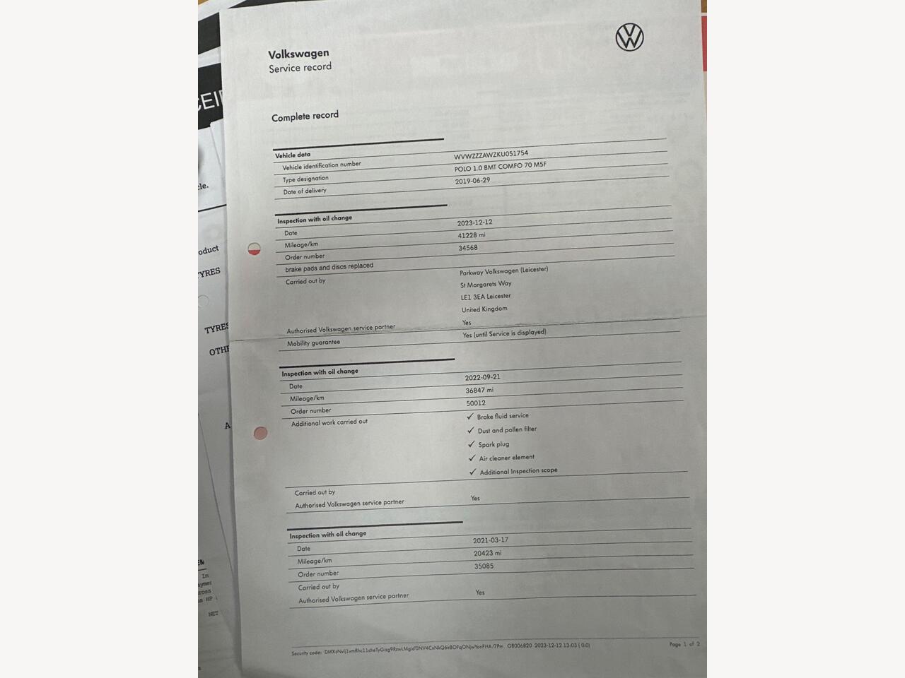 Volkswagen Polo FM19OUU