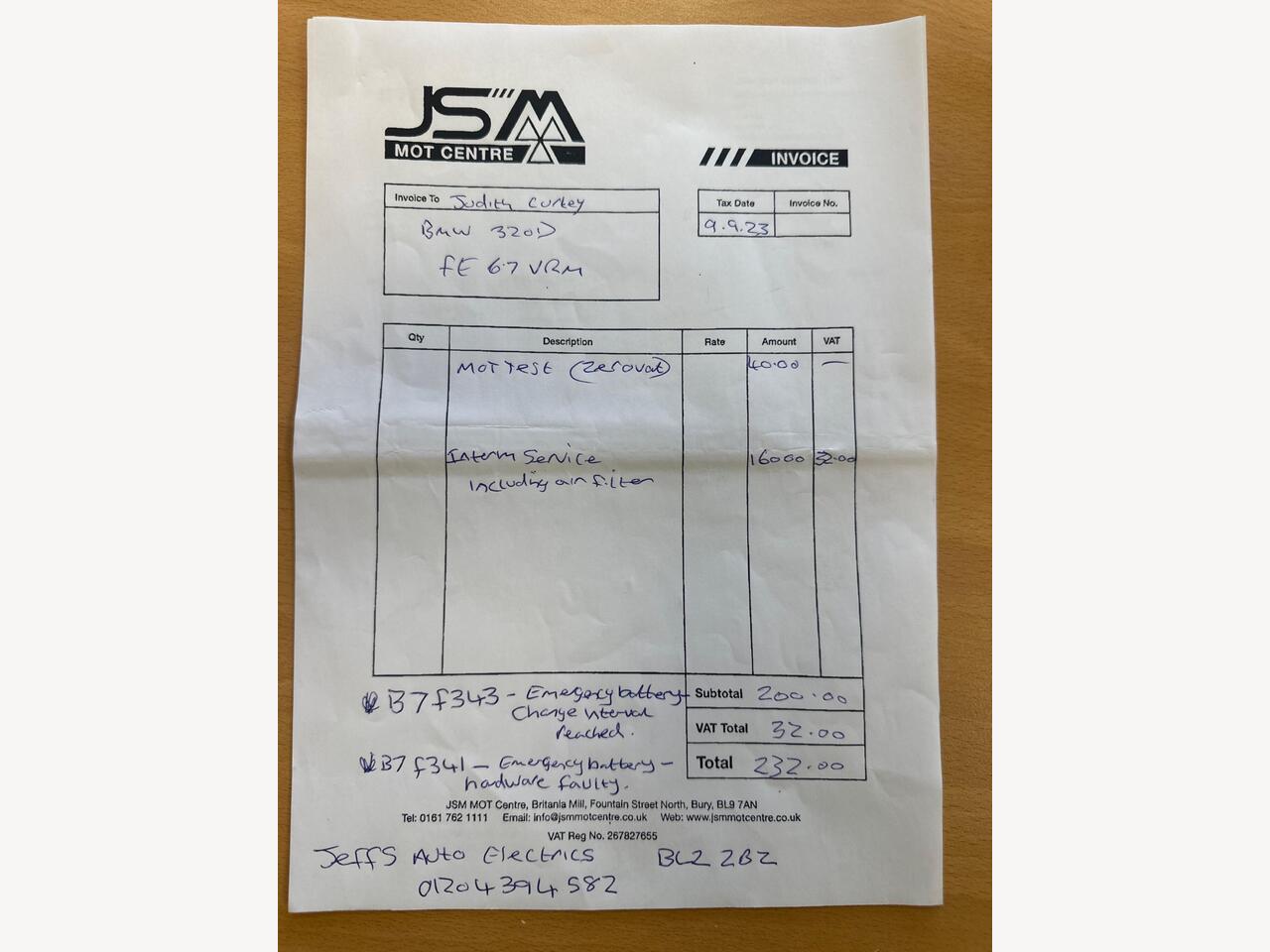 BMW 3 Series FE67VRM