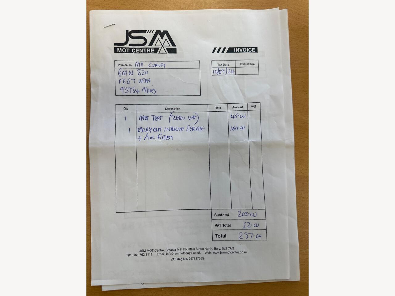BMW 3 Series FE67VRM