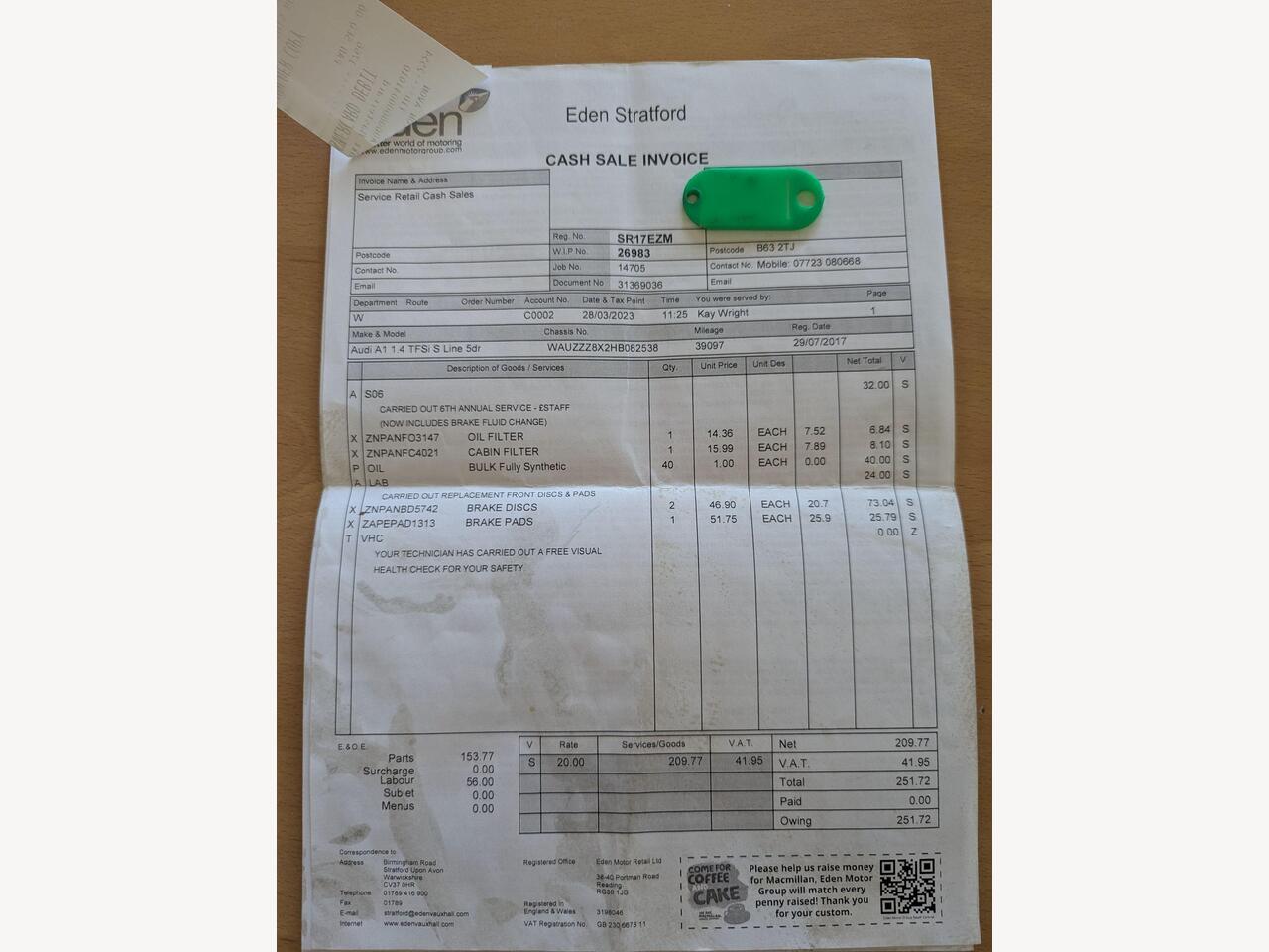 Audi A1 SR17EZM